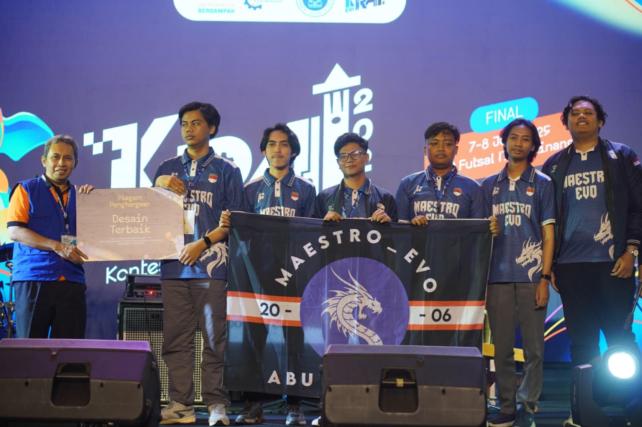 Tim MAESTRO_EVO menerima penghargaan desain terbaik KRAI 2025