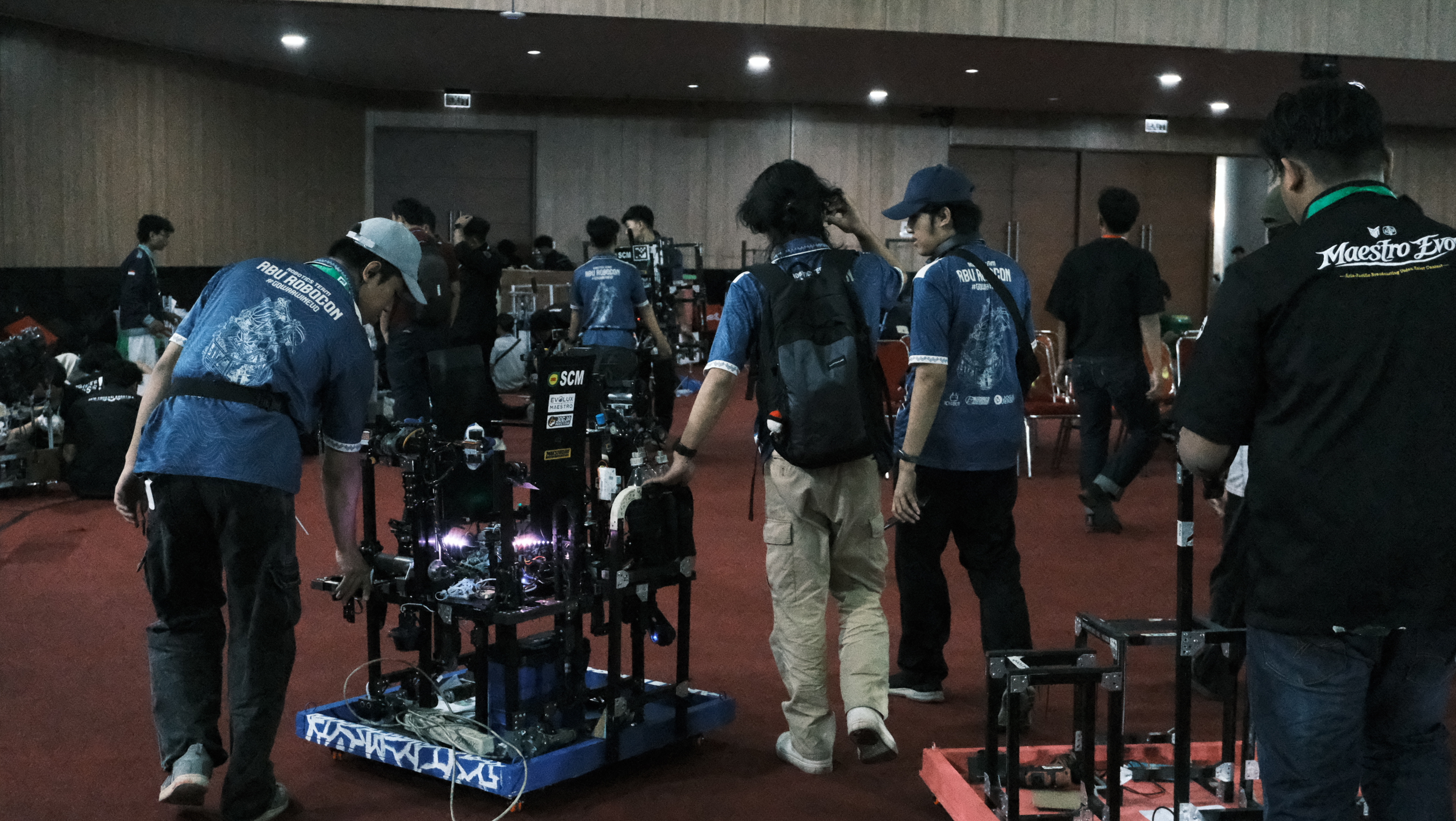 Tim MAESTRO_EVO melakukan uji coba robot tahun 2026